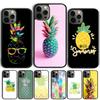 Pineapple Summer Phone Case For iPhone 17 Air 13 12 14 15 16  Cover For Apple 14 15 16 Pro Max 6S Plus Coque