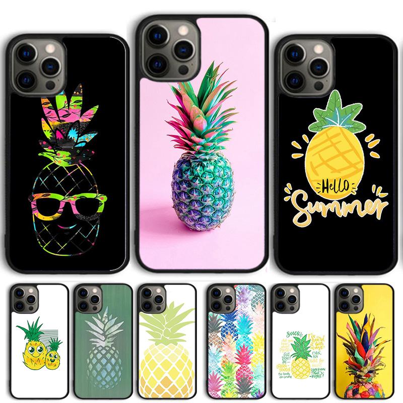 Pineapple Summer Phone Case For iPhone 17 Air 13 12 14 15 16 Cover For Apple 14 15 16 Pro Max 6S Plus Coque