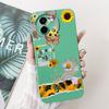 For Vivo Y38 Y58 T3x Y200i Y200t Back Cover Flower Butterfly Women Girly Fashion Phone Case For Vivo V2355 V2388 Liquid Silicone