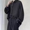 Men's Hong Kong Style Loose Long-Sleeve Shirt: Fashionable JK Design with Trendy, Relaxed Fit