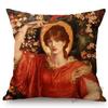 Uk British Artist Dante Gabriel Rossetti World Famous Oil Painting European Beauty Princess Sofa Pillow Case Linen Cushion Cover