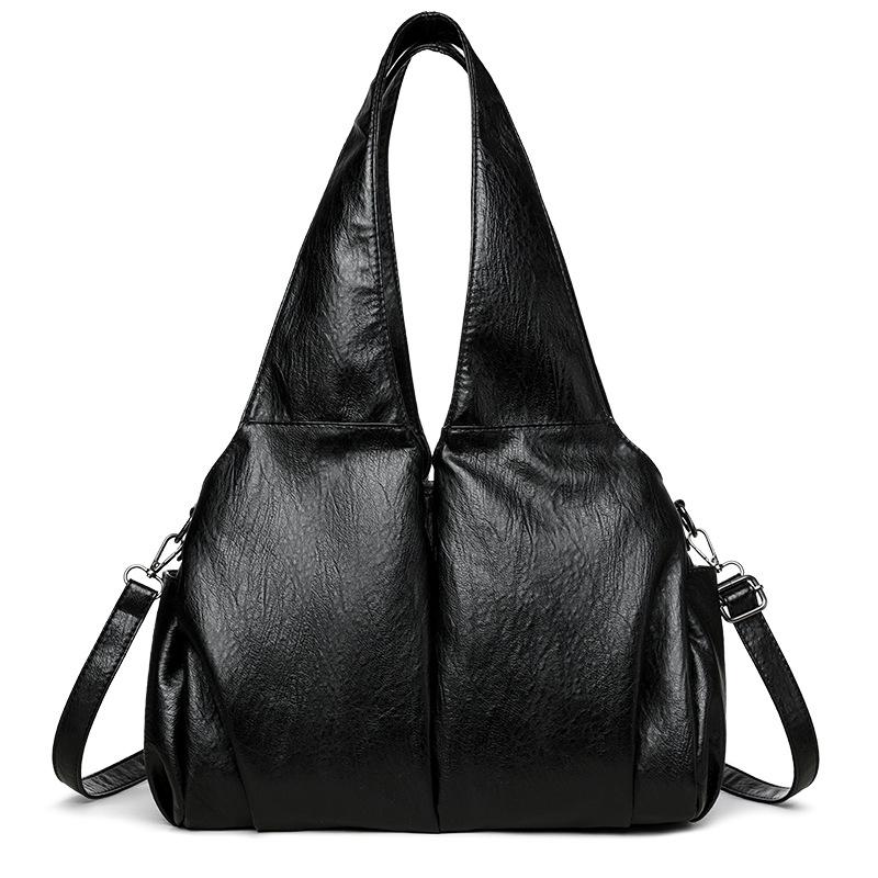 

Tote Bag Casual Single-shoulder Bag Large-capacity Simple and Versatile Commuter Casual Bag чорний
