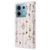 Para Xiaomi Redmi Note 13 Pro 5G/Poco X6 5G Capa Carteira de Couro Flor Verniz Capa de Telefone