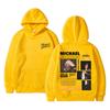 Felpa con cappuccio grafica Michajackson Re del Pop Uomo Donna Vintage Gotico Rock Felpa Uomo Hip Hop Punk Felpe con cappuccio oversize