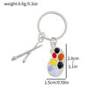 Mode Palette Schlüsselanhänger Malwerkzeuge Pinsel Schlüsselanhänger Autoschlüsselanhänger Damen Kind Malkurs Maler Geschenk Schlüsselanhänger