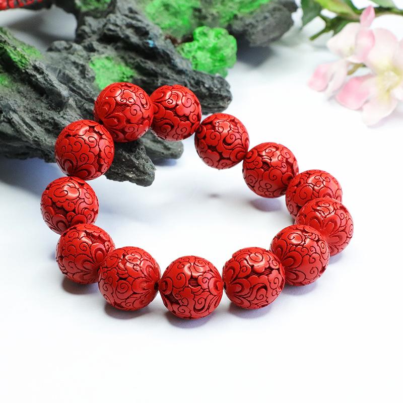Ximang Bracelet Red Sand Beads National Style Ornament Factory  Delivery S3022804