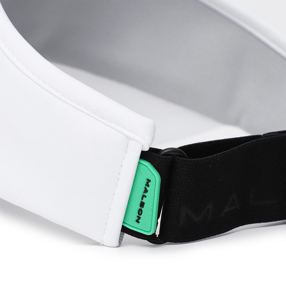 MALBON GOLF Performance Lightweight Visor White
