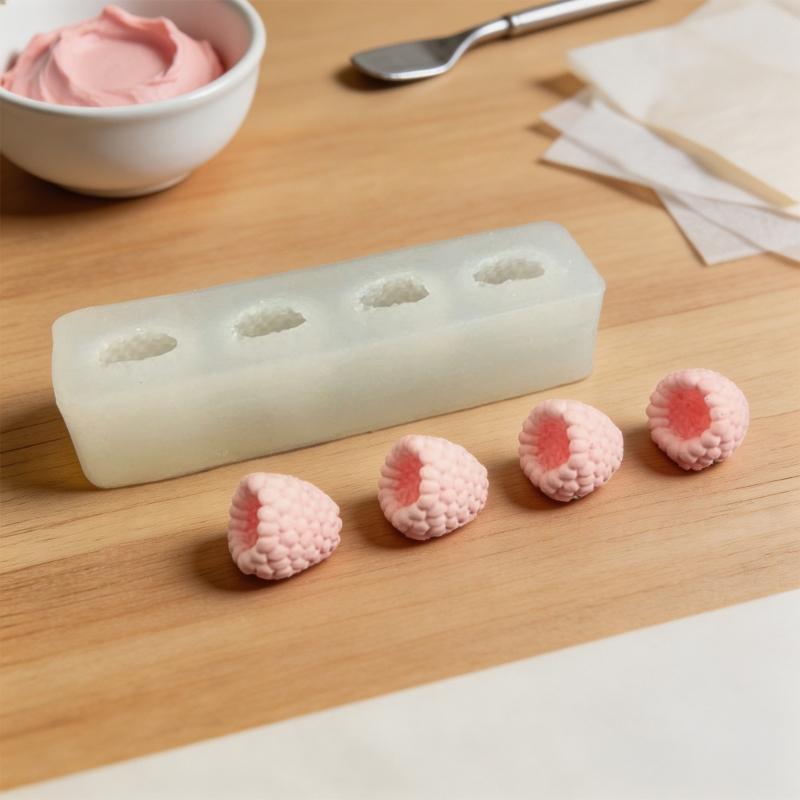 Creative Heart Shape Raspberry Cake Molds Durable Silicone Safe Silicone Dessert MoldFor Professional Bakers