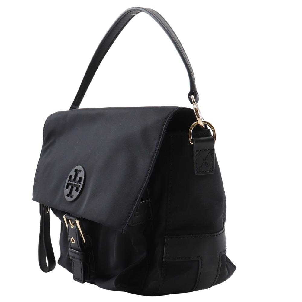 Tory Burch Tilda Umhängetasche 51332 Semi-Shoulder schwarz Nylon Damen Gebraucht