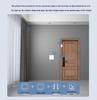 Smart Electric Curtain Motor with Silent Track, featuring Tuya WiFi, ZigBee, and Voice Remote Control.