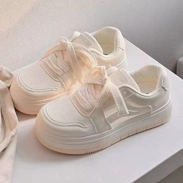 

Маленькие белые туфли женские туфли дышащие полые новые студенческие туфли для скейтбординга повседневная обувь низкие женские спортивные туфли Sunshine 40