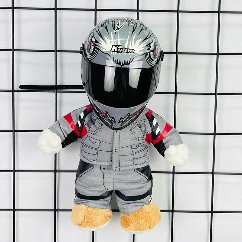 Motorcycle Helmet Rabbit Pattern Decoration Trunk Pendant Bear Helmet Riding Motorcycle Brigade