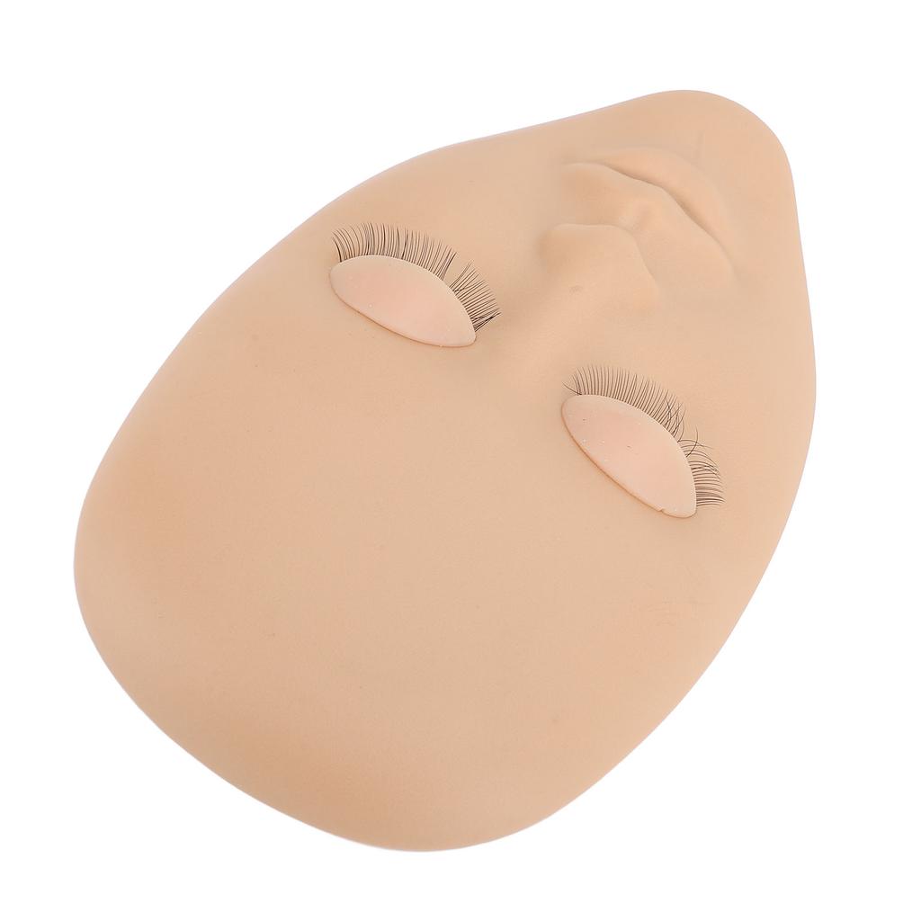 Lash Mannequin Head Silicone Removable Eyelid Multifunctional Eyelash Extension Mannequin Head for Makeup Practice