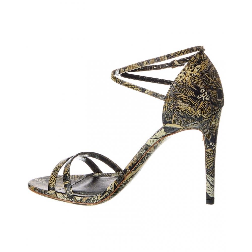 Salvatore Ferragamo Ines X5 Leather Sandal Black