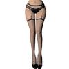Women Sheer Thigh High Pantyhose Rhinestones Chain Suspender Tights Garter Belt Antiskid Stockings Lingerie Hosiery