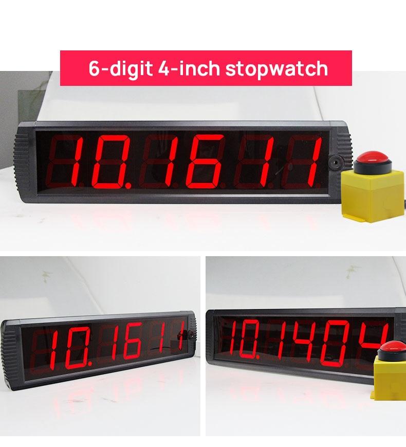 GANXIN Push Button 10 Second Reaction Clock Digital LED Challenge Game Timer for Restaurant Store Discount Free Meal Activities