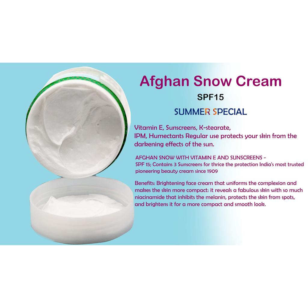 RSINC Afgan Snow Cream-100 gm with Unisex Roll-on Attar Perfume (Combo Pack) Combo Afghan-Attar