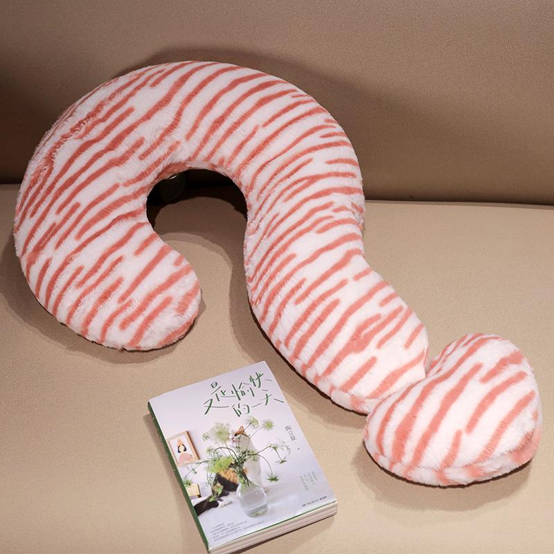 Oreiller de Soutien Cervical Peluche Point d'Interrogation Créatif 65cm Oreiller de Tête Coloré Rempli Oreiller de Sommeil Cadeau pour Petite Amie
