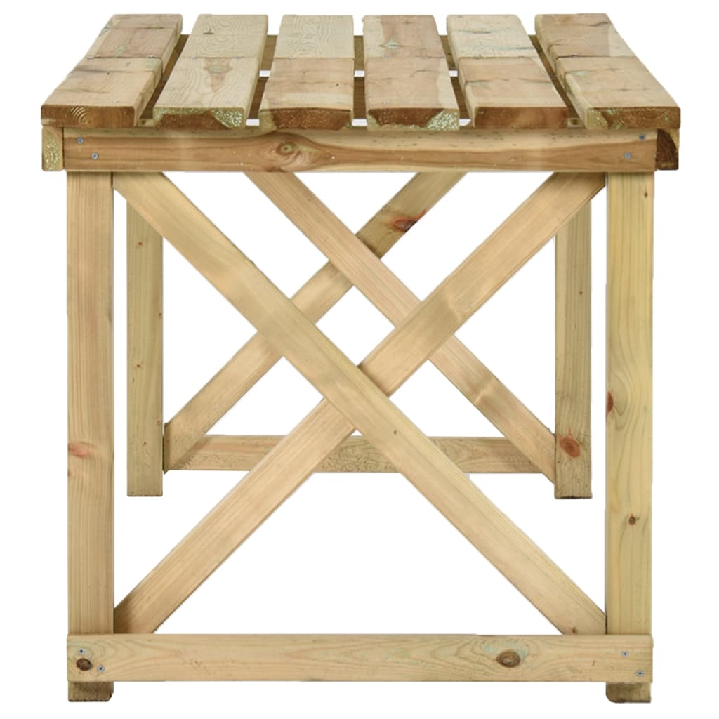 Garden Dining Table 160 X 79 X 75 Cm Wood