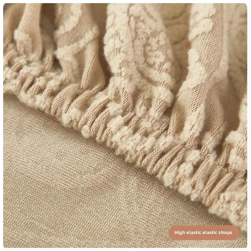 1/2/4/6pcs Jacquard Chair Cover Stretch French Dining Chair Cover for Living Room Wedding Hotel Cubierta Del Asiento Funda Silla