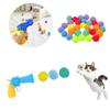 Interaktives Launch-Training, Katzenspielzeug, kreative Kätzchen, Mini-Pompons, Spiele, Stretch-Plüsch-Ballspielzeug, Katzenbedarf, Haustierzubehör