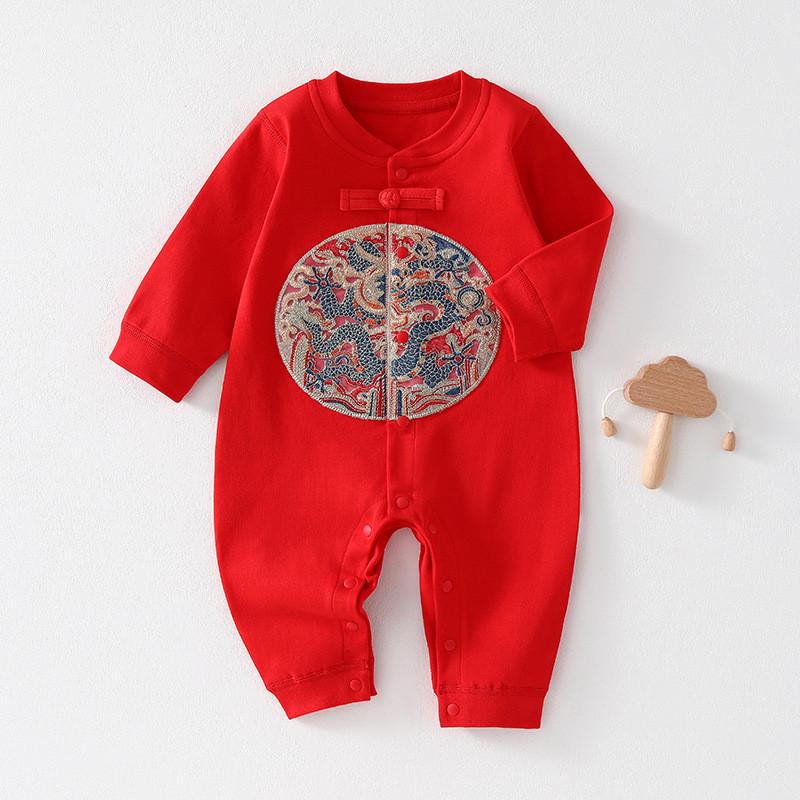 Baby Boy Girl Cotton Allseason Romper With Safe Nobone Design For Newborns