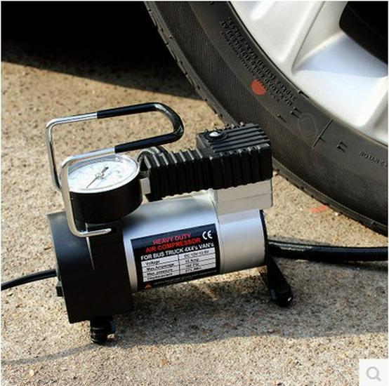 Compact 12V Car Tire Emergency Air Pump