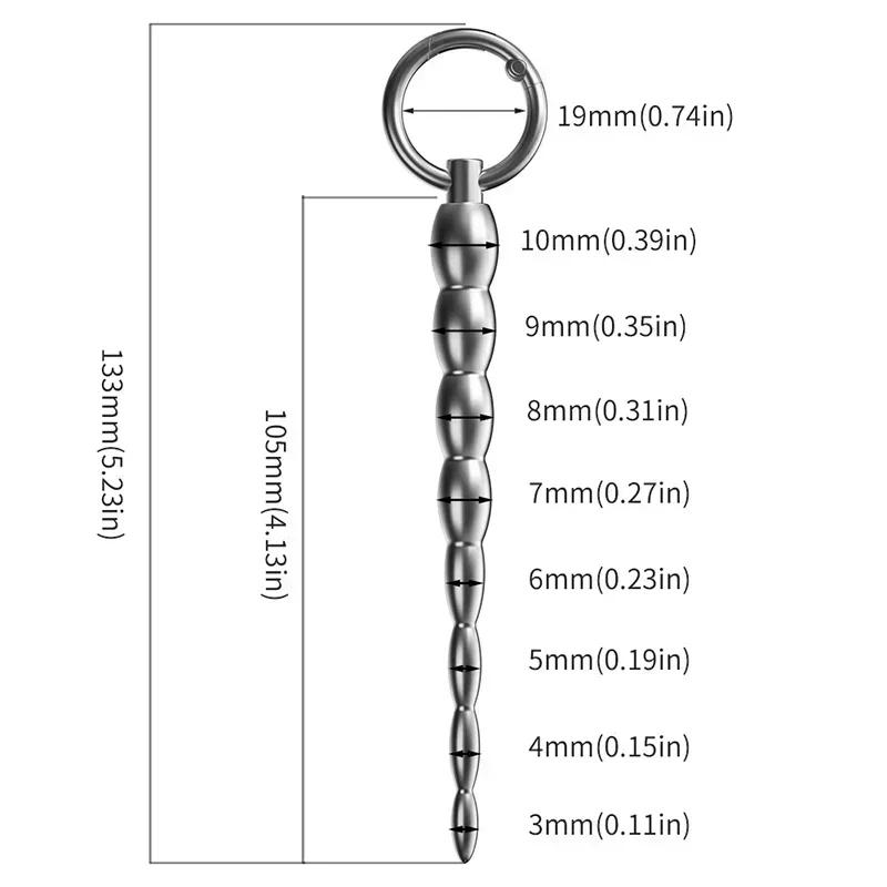 Metall Penis Plug Harnröhrenkatheter Sound Dilatator für Männer Prostata Stimulation Harnröhren Spielzeug