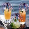 Cocktail Picks 50 Pieces Firework Cupcake Picks Food Fruit Toothpick for Patriotic Decorations BBQ Drink Dessert 4th of July