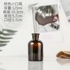 Nordic Glass Vase Home Creative Jewelry Ornaments Transparent Dried Flower Hydroponic Small Brown Bottle Vase Bedside Decoration