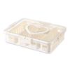 Large Capacity 4/8 Grids Food Divided Serving Tray Sealed Food Preservation Store Box  for Home