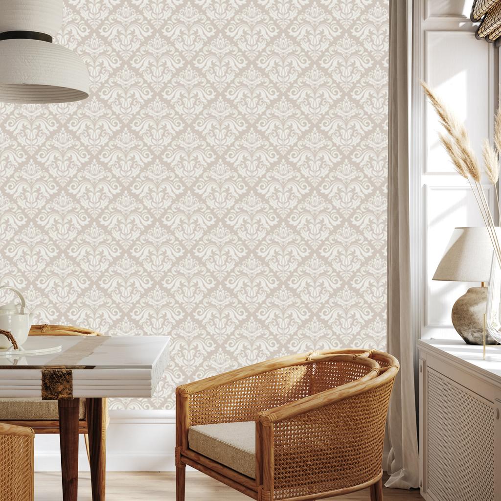 Wallpaper Traditional Floral Ornaments for Living Room and Bedroom 50x1000