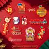 Magnetic Refrigerator Sticker - Spring Festival Fu Character & Year of the Horse New Year Decoration Couplets