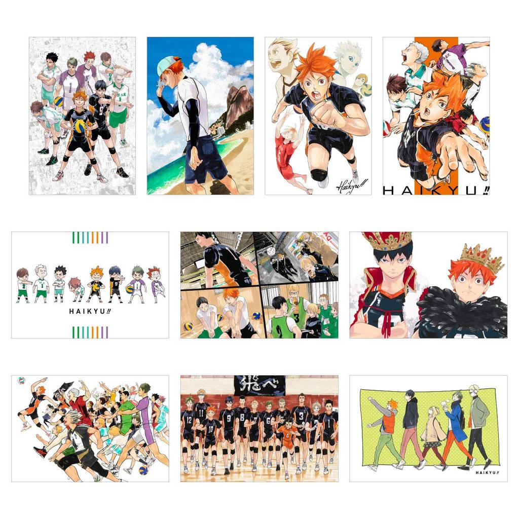 Ausstellungsreihe Abschluss Gedenken Originalkunstausstellung Waren Dosen-Postkarten-Set 10 Stück Sendai Veranstaltungsort Sendai Limitiert Haikyu!!