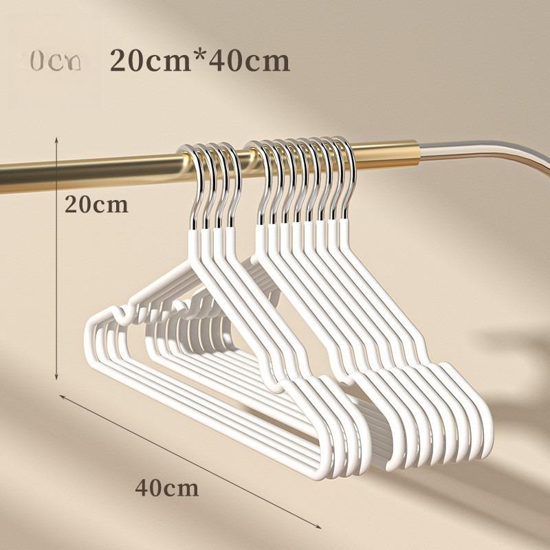 Gruccia in Plastica Impregnata, Stile Spesso, Antiscivolo Senza Cuciture, Vestiti per Adulti, Gruccia per Vestiti Domestica, Supporto per Vestiti, Gruccia