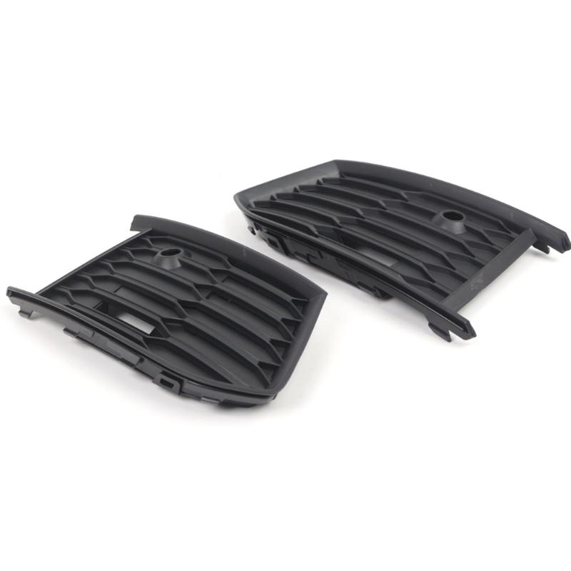 Car Left Right Front Bumper Fog Light Lower Grille Grills Mesh Cover Trim Vent for 4K0807151A 4K0807152 Easy To Install
