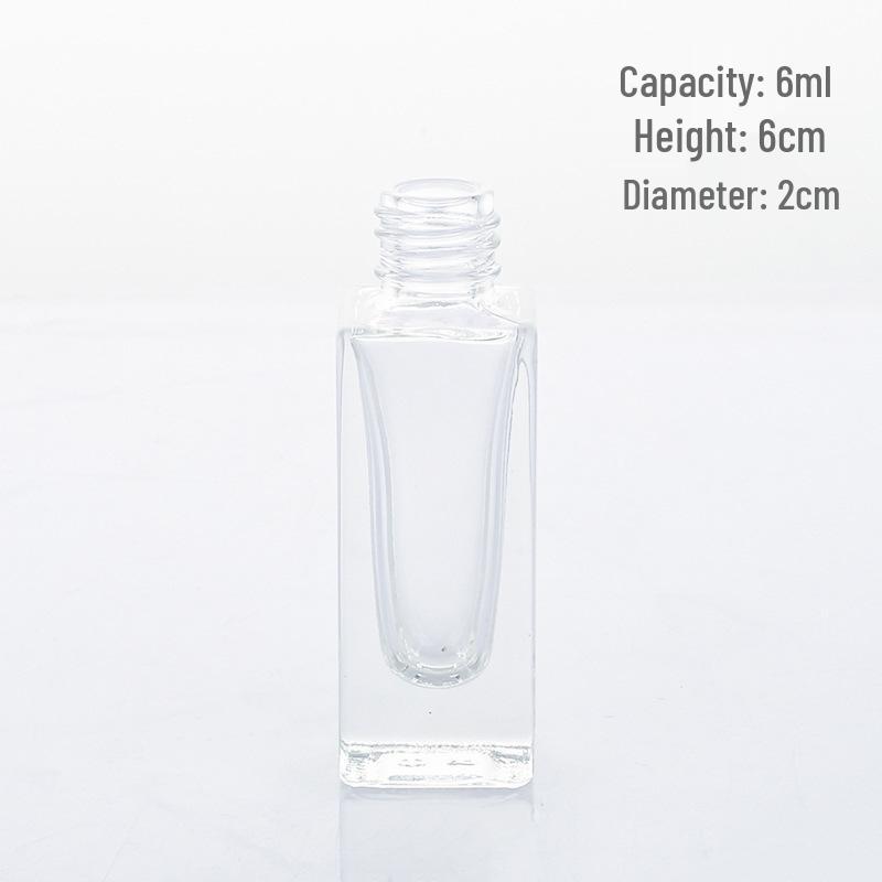 Thick Transparent Square Glass Spray Bottle for Travel and Aromatherapy Samples