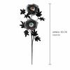 Halloween Eyeball Flower Stem, 50cm Gothic Black Rose Branch with 2 Eye Blooms for Vase Party Table Decor