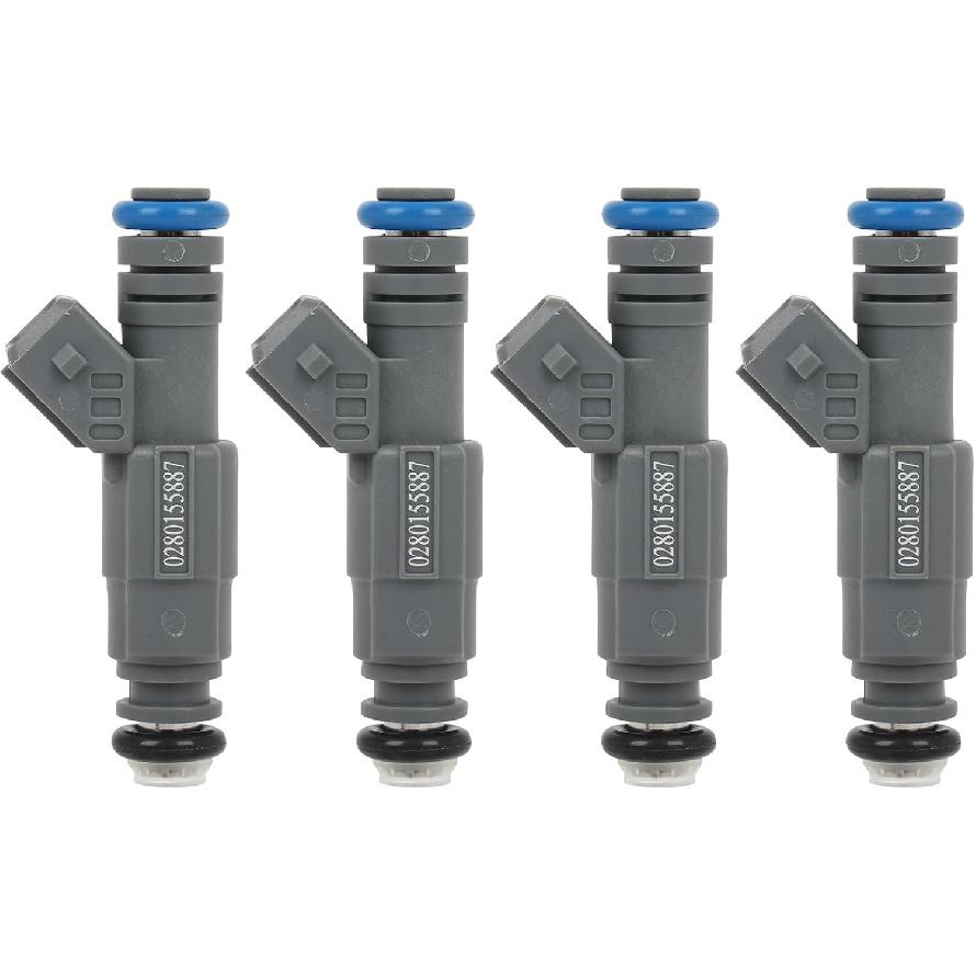 SCITOO FJ303 4Pcs 4 Holes Fuel Injectors fit for Ford for Contour 2.0L 1999 2000, for Ford for Escape 2.0L 2001 2002 2003 2004, for Mazda for Tribute