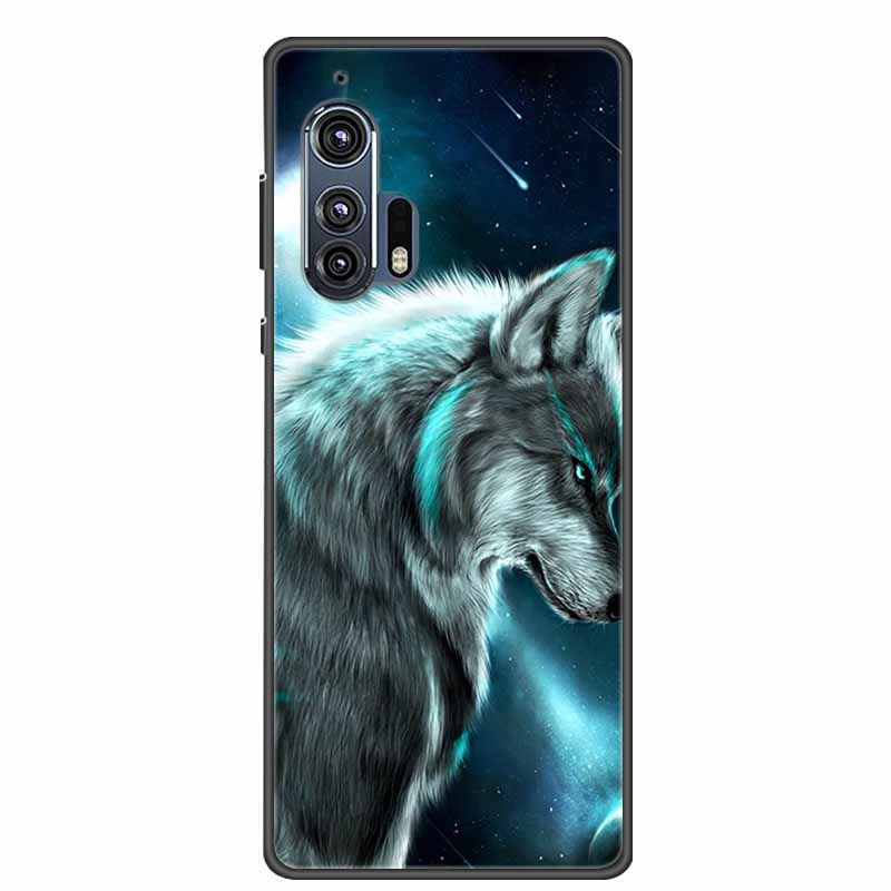For Moto Edge Plus 2020 Case 6.7'' Flowers Soft TPU Beautiful Phone Cases for Motorola Edge+ 2020 Protect Silicon Bumper Cover