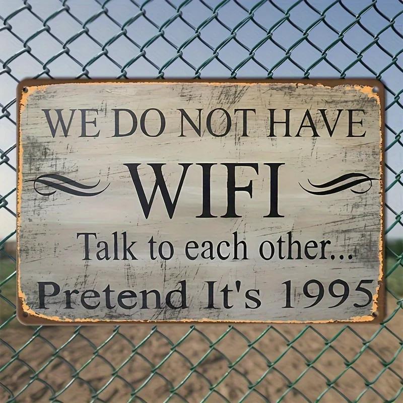 1PC Retro Aluminum Ironic Metal Sign, Pretend It's 1995 Funny Poster, Wall Decoration For Street Yard Garage Home Wall Art