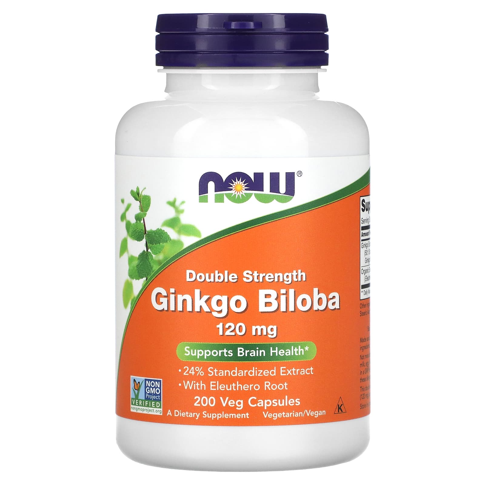 

Ginkgo, Double Strength, 120Mg, 200 Veggie Caps