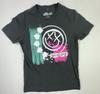 Blink-182 Band T-Shirt M Schwarz Neon Spritzer Logo Pfeile Emo Punk Rock T-Shirt Unisex T-Shirt
