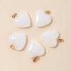 5Pcs 20Mm Glass Heart Shape Charm Pendant Hanging Wedding Decor Supplies Lovely Jewelry Necklace Accessories Decoration Crafts