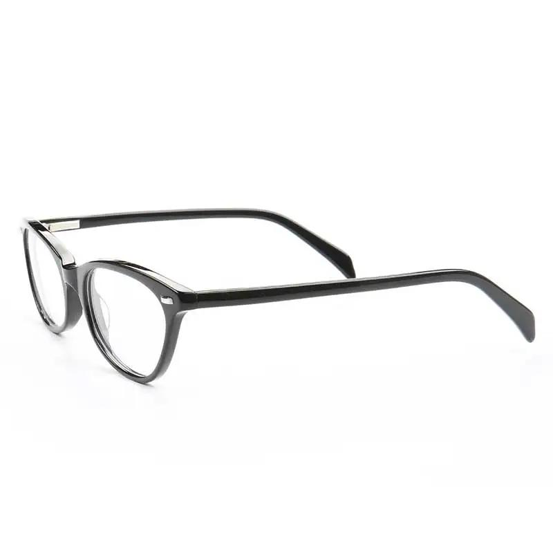 Women Round Lightweight Cat Eye Eyeglass Frames for Women Optical Glasses frames Blue Retro Prescription Spectacles Eyewear C1