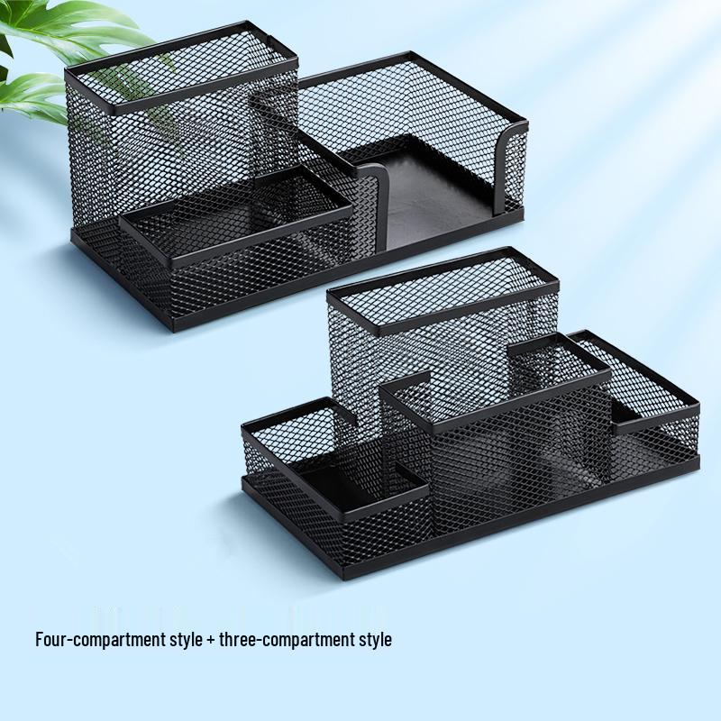 Multifunktionaler Metall-Stiftehalter mit großem Fassungsvermögen - Kreative Aufbewahrung für Schüler