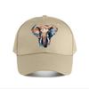 Lebendiges Aquarell-Elefanten-Wandkunst-Dekor Baseballkappe Mode Unisex Sonnenhut Damen Outdoor-Sport Snapback-Kappe