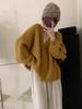 Women's Soft Pink Knit Cardigan: Gentle, Relaxed Style for Spring and Autumn