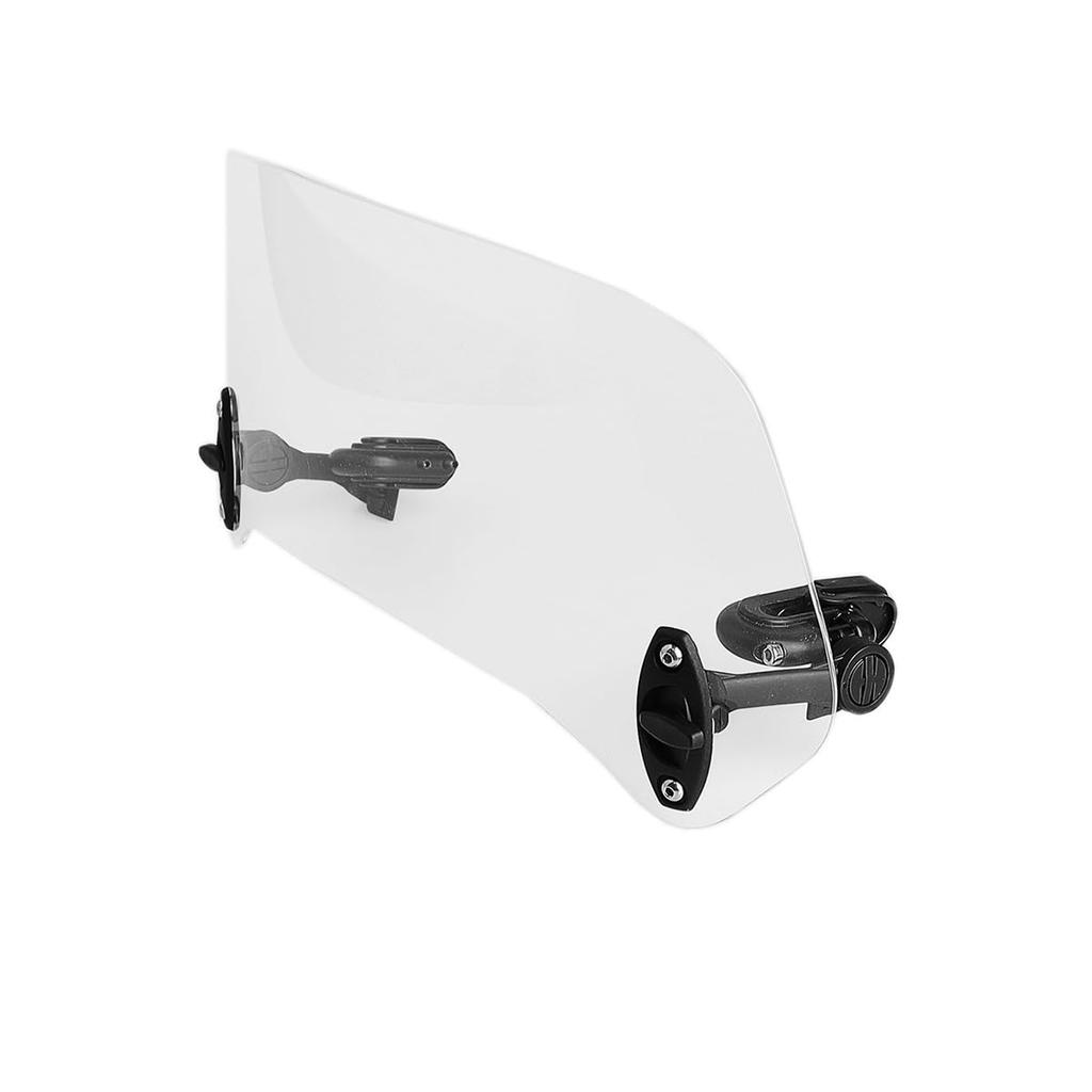 ZCJSZP Universal 130mm*360mm Windshield Adjustable Clip Motorcycle Extension Windshield Adjustable Clip-on Screen Windshield Windscreen Glass Spoiler