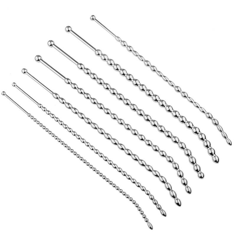 Penis Plug Metal Urethral Dilator Sounding Rod Adult Sex Toys For Men Cock Uretra Dilatation Stainless Steel Urethral Sounds
